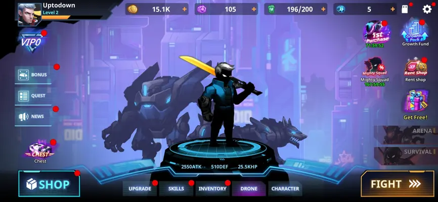 Cyber Fighters android App screenshot 9